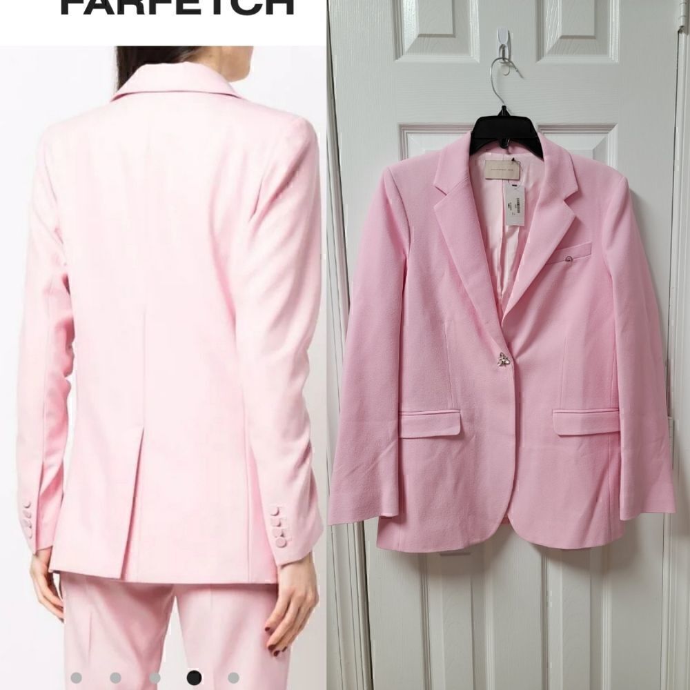 Christopher kane Wool Crepe Pink Blazer 4